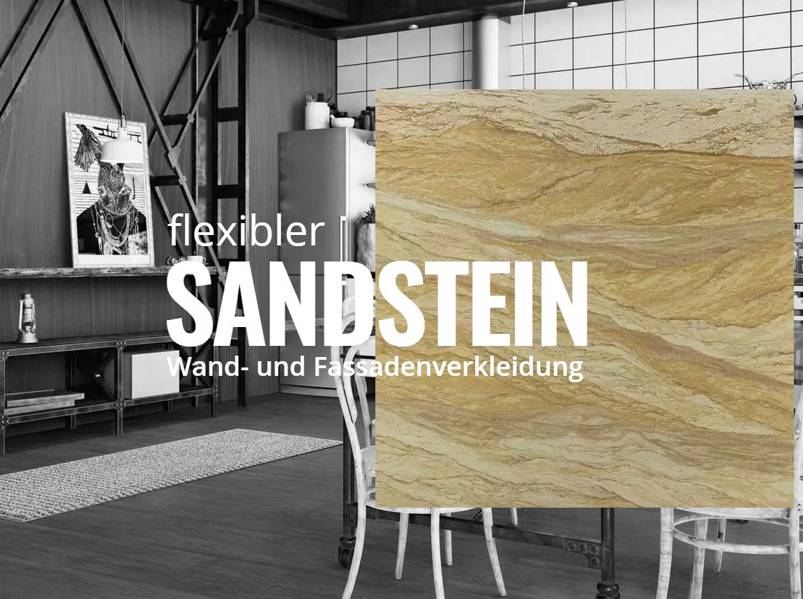 Samera - flexibler Sandstein - flexibler Beton